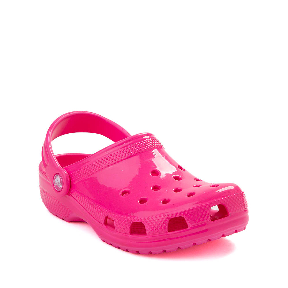 Crocs Classic High-Shine Clog - Little Kid / Big Kid - Pink Crush ...