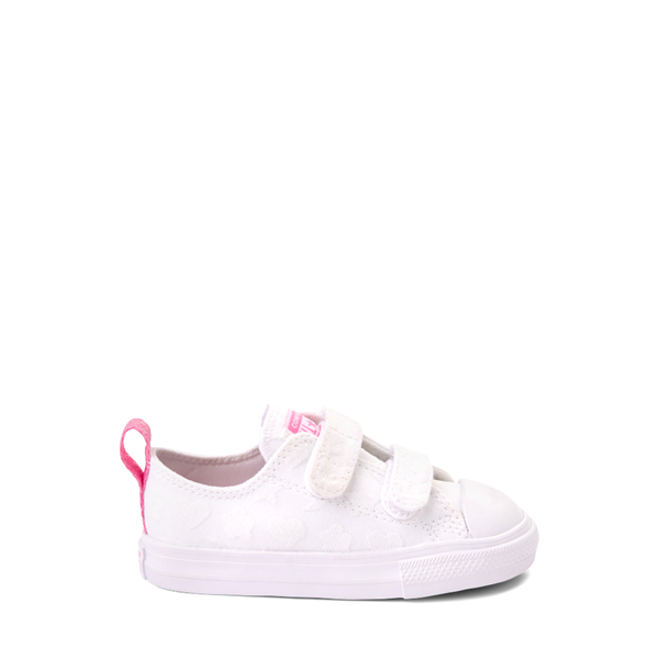 Converse Chuck Taylor All Star 2V Lo Be Dazzling Sneaker - Baby / Toddler White Oops! Pink