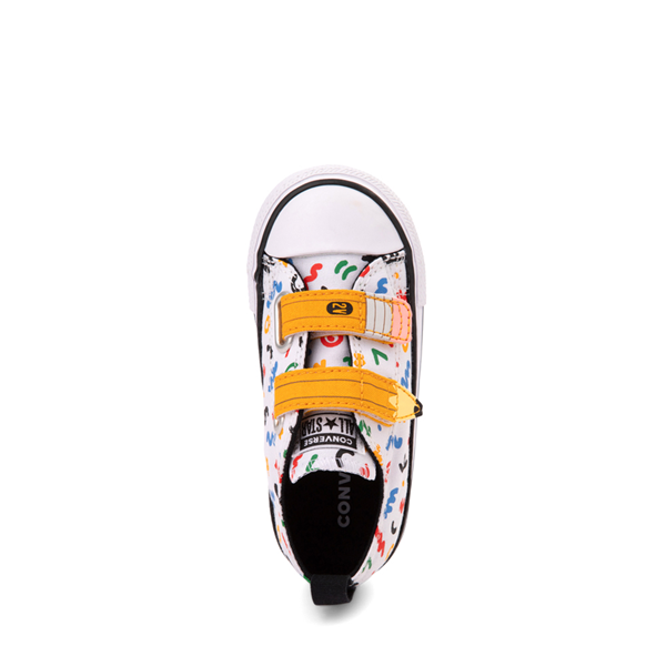 alternate view Converse Chuck Taylor All Star 2V Lo Sneaker - Baby / Toddler - White / Polka DoodleALT2