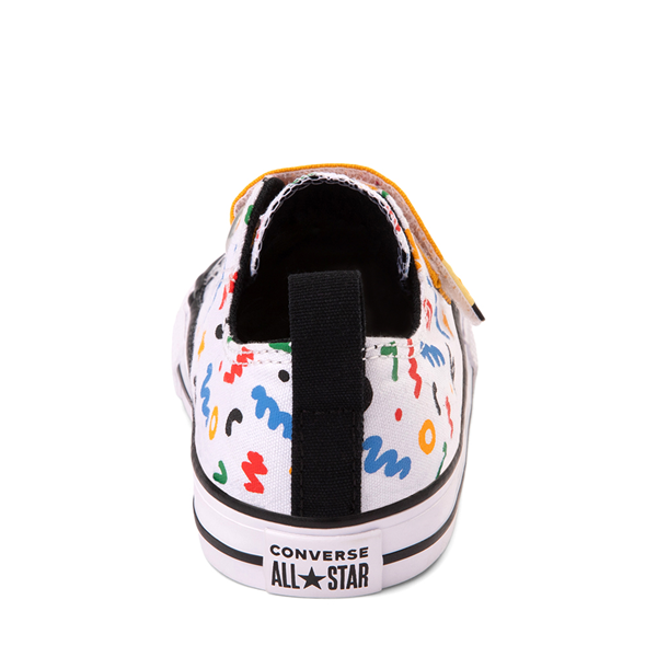 alternate view Converse Chuck Taylor All Star 2V Lo Sneaker - Baby / Toddler - White / Polka DoodleALT4