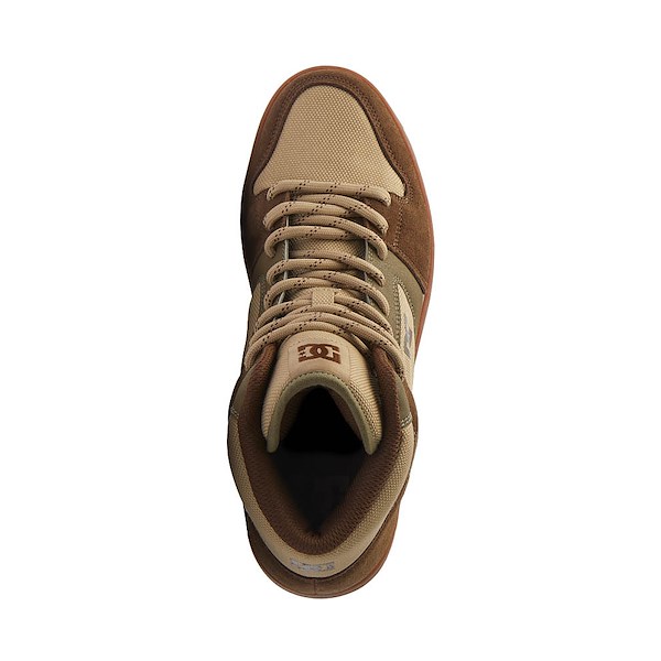alternate view Mens DC Manteca 4 Hi WR Skate Shoe - Dark Chocolate / MilitaryALT2