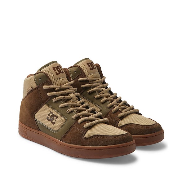 alternate view Mens DC Manteca 4 Hi WR Skate Shoe - Dark Chocolate / MilitaryALT5