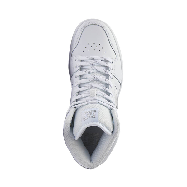 alternate view Womens DC Manteca 4 Hi Skate Shoe - White / SilverALT2