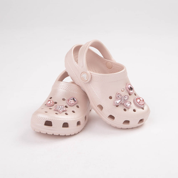 alternate view Crocs Classic Gemstone Clog - Baby / Toddler - Pink QuartzHERO