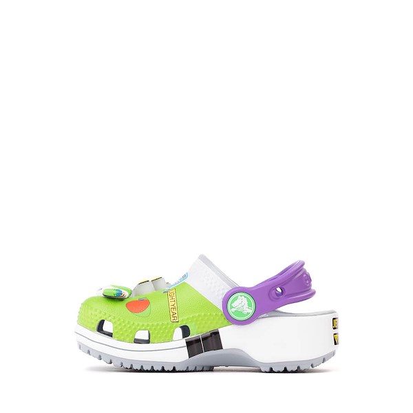 alternate view Toy Story Crocs Buzz Lightyear Classic Clog - Baby / Toddler - Blue GreyALT1