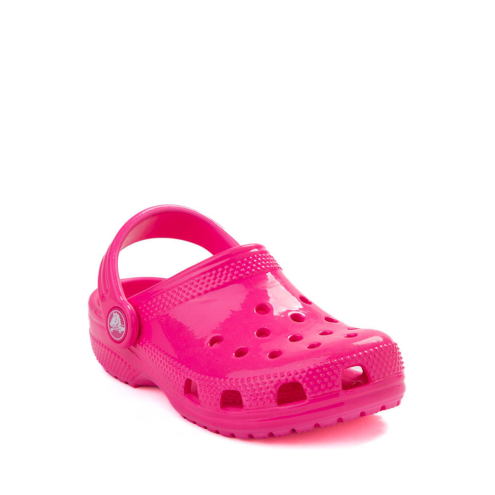 Crocs Classic High-Shine Clog - Baby / Toddler - Pink Crush | Journeys