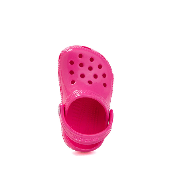 alternate view Crocs Littles™ High-Shine Clog - Baby - Pink CrushALT2