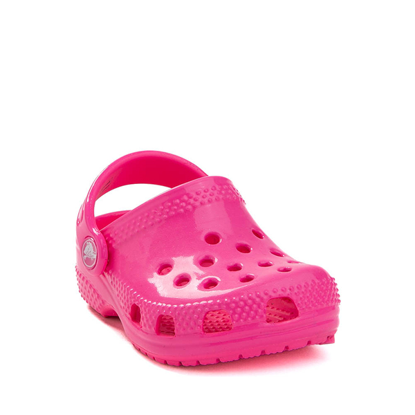 alternate view Crocs Littles™ High-Shine Clog - Baby - Pink CrushALT5