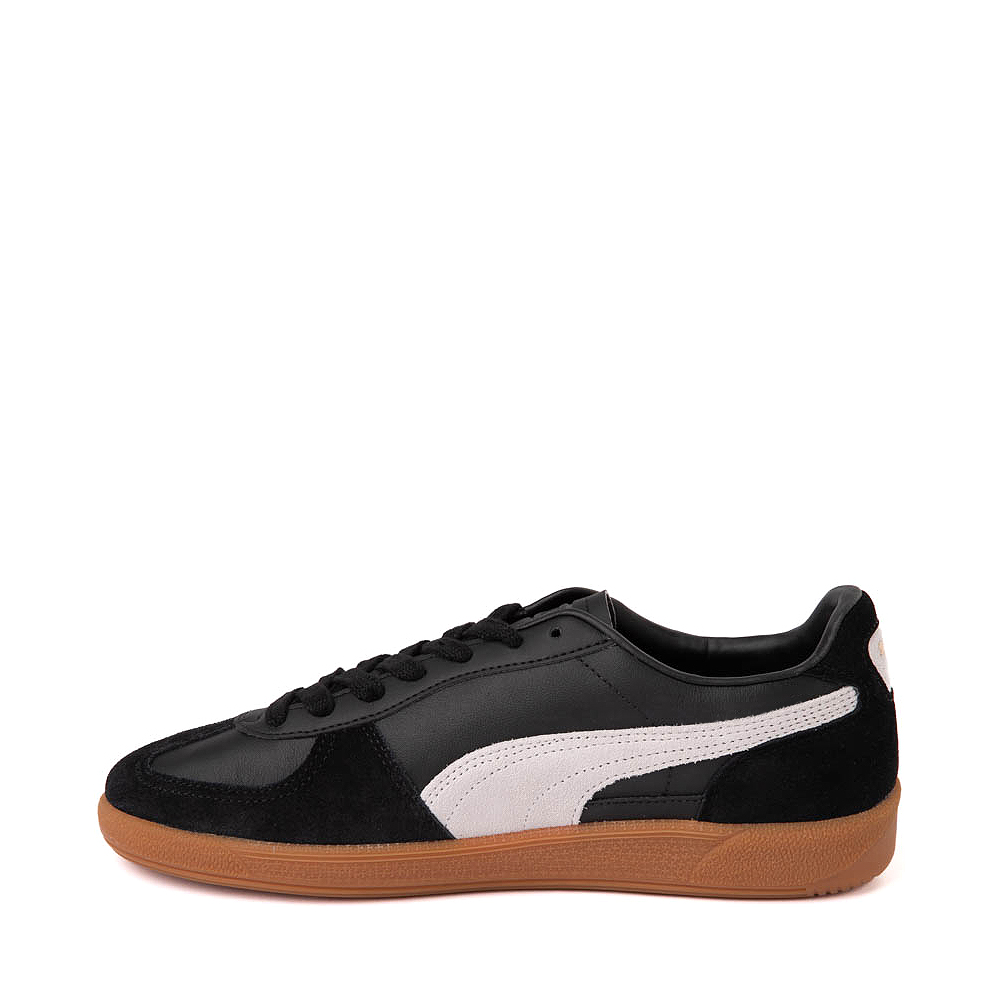 Mens PUMA Palermo Athletic Shoe - Black / Feather Gray / Gum | Journeys