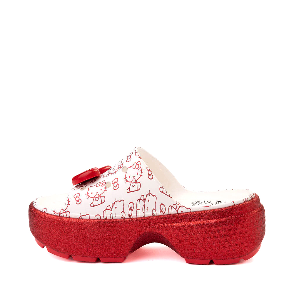 Hello Kitty® x Crocs Stomp Platform Slide Sandal - White / Red