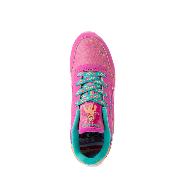 alternate view Reebok x My Little Pony Sunny Starscout Classic Leather Step 'n' Flash Athletic Shoe - Little Kid - Laser Pink / TealALT2