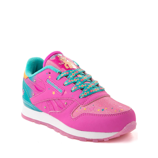 alternate view Reebok x My Little Pony Sunny Starscout Classic Leather Step 'n' Flash Athletic Shoe - Little Kid - Laser Pink / TealALT5