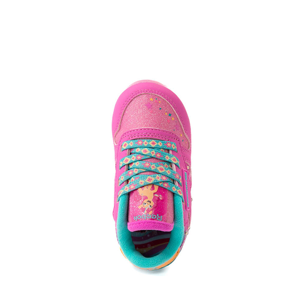 alternate view Reebok x My Little Pony Sunny Starscout Classic Leather Step 'n' Flash Athletic Shoe - Baby / Toddler - Laser Pink / TealALT2