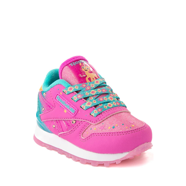 alternate view Reebok x My Little Pony Sunny Starscout Classic Leather Step 'n' Flash Athletic Shoe - Baby / Toddler - Laser Pink / TealALT5