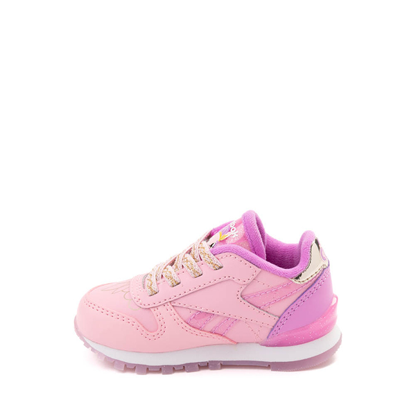 alternate view Reebok x My Little Pony Pipp Petals Classic Leather Step 'n' Flash Athletic Shoe - Baby / Toddler - Pink / Grape PunchALT1B