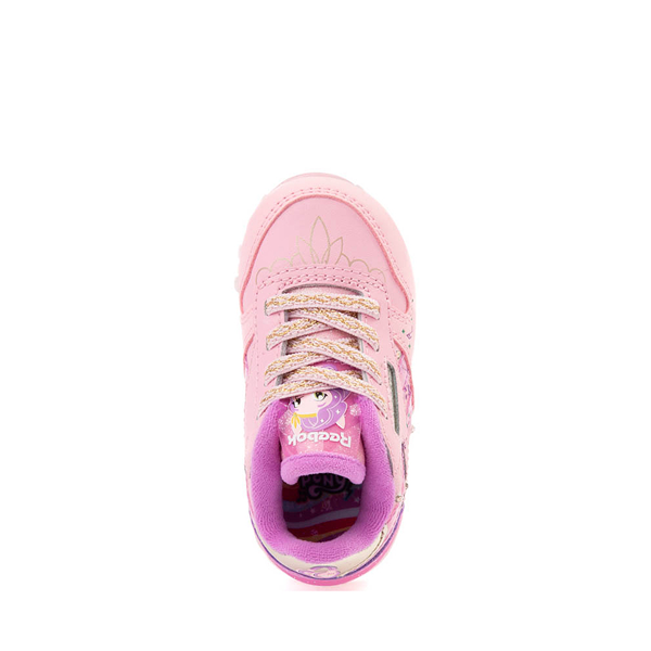 alternate view Reebok x My Little Pony Pipp Petals Classic Leather Step 'n' Flash Athletic Shoe - Baby / Toddler - Pink / Grape PunchALT2