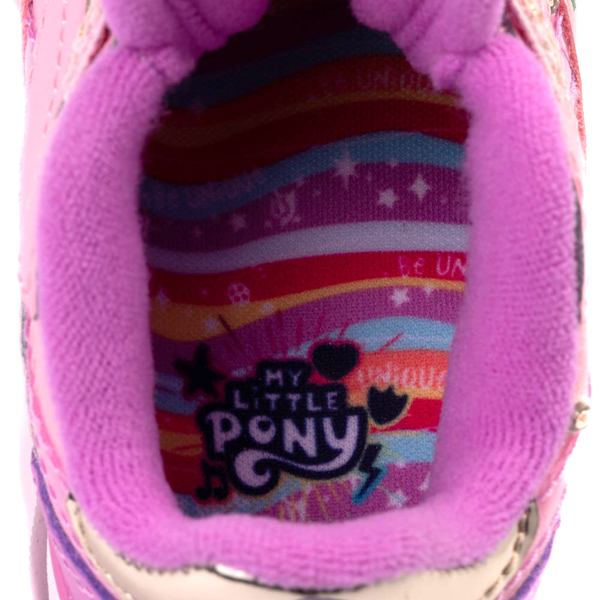 alternate view Reebok x My Little Pony Pipp Petals Classic Leather Step 'n' Flash Athletic Shoe - Baby / Toddler - Pink / Grape PunchALT2B