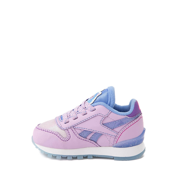 alternate view Reebok x My Little Pony Izzy Moonbow Classic Leather Step 'n' Flash Athletic Shoe - Baby / Toddler - Purple / Crystal BlueALT1B