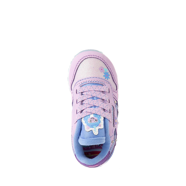 alternate view Reebok x My Little Pony Izzy Moonbow Classic Leather Step 'n' Flash Athletic Shoe - Baby / Toddler - Purple / Crystal BlueALT2
