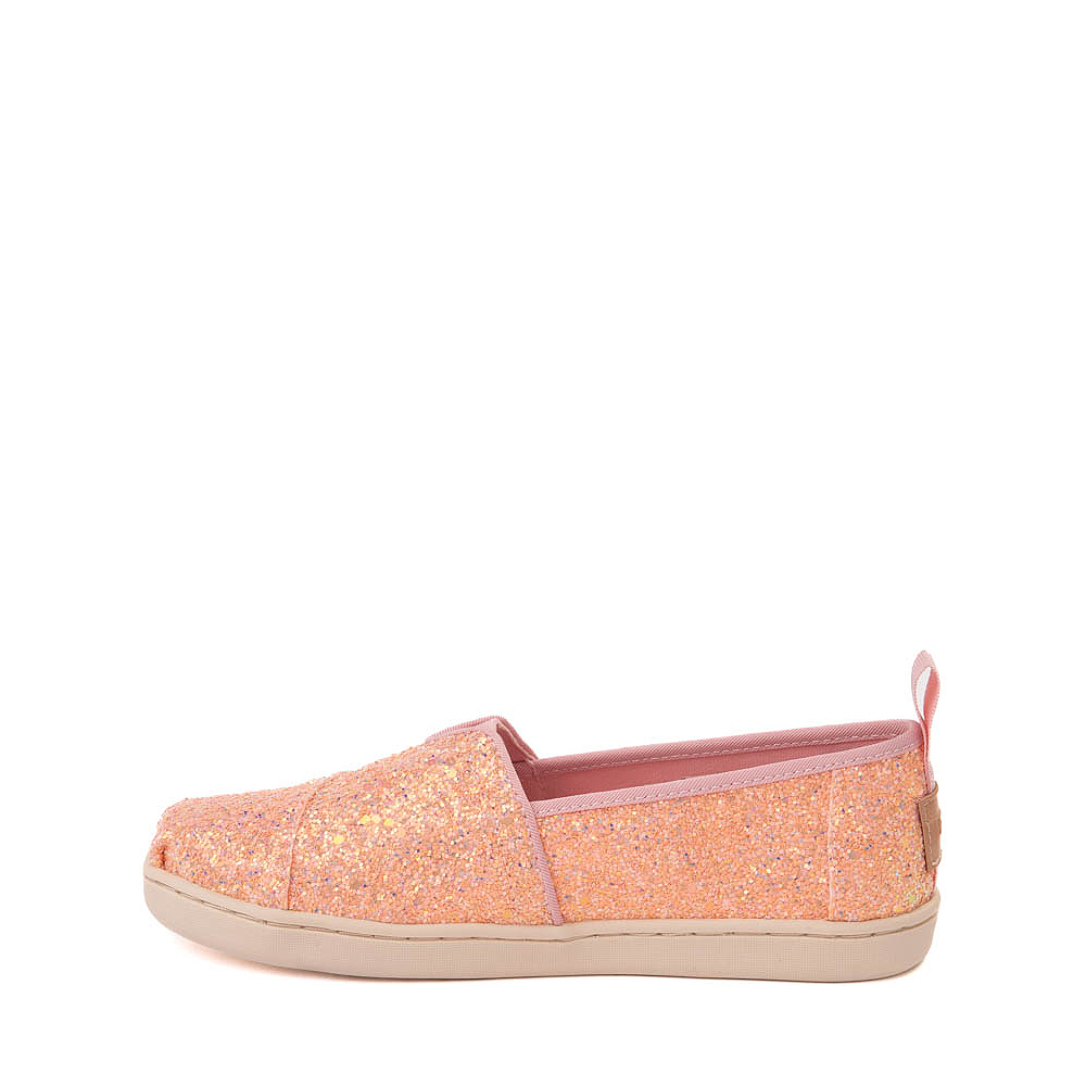Toms - Womens Classic Canvas Slipon Shoes in Pink Glitter