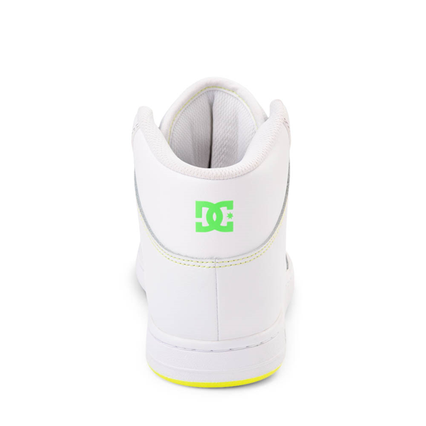 alternate view Womens DC Manteca 4 Hi Skate Shoe - White / RainbowALT4