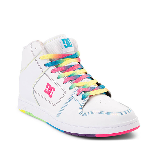 Rainbow dc high tops best sale