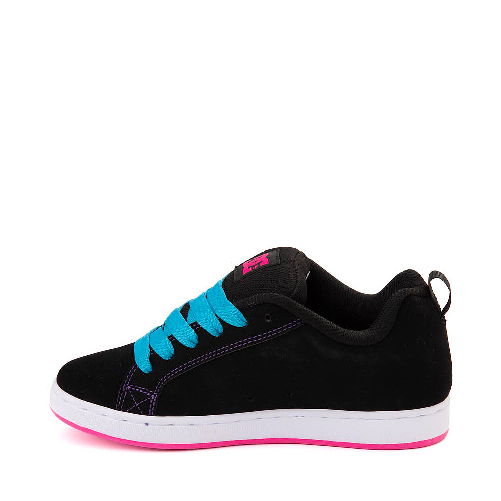 Womens DC Court Graffik Skate Shoe Neon Lights Journeys