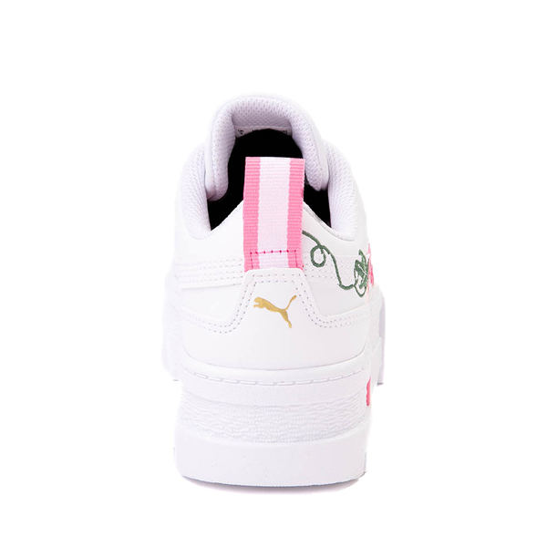 PUMA Mayze Embroidery Athletic Shoe - Little Kid / Big Kid - White