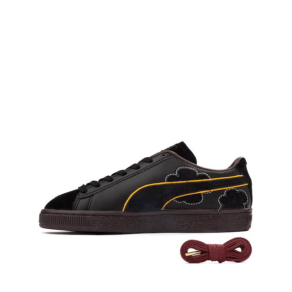 Mens PUMA x One Piece Suede Blackbeard Athletic Shoe - Black / Regal Red