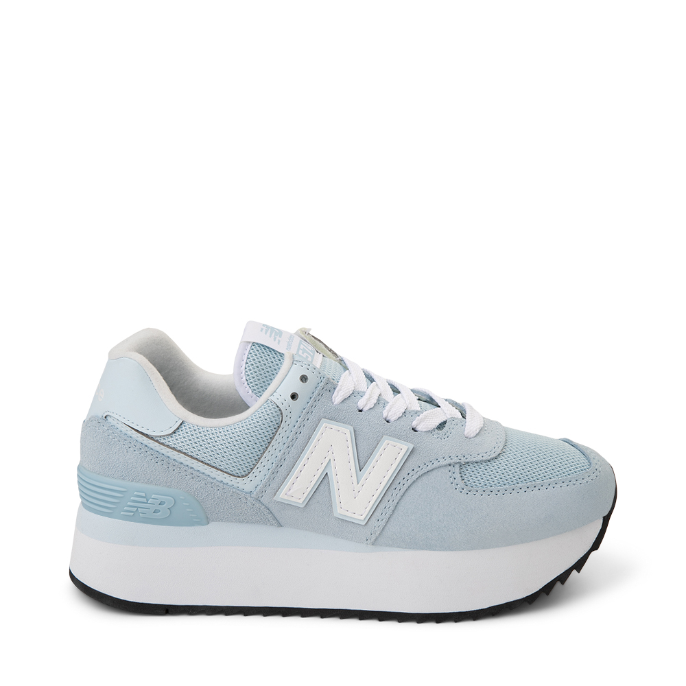 Womens New Balance 574+ Athletic Shoe - Light Chrome Blue