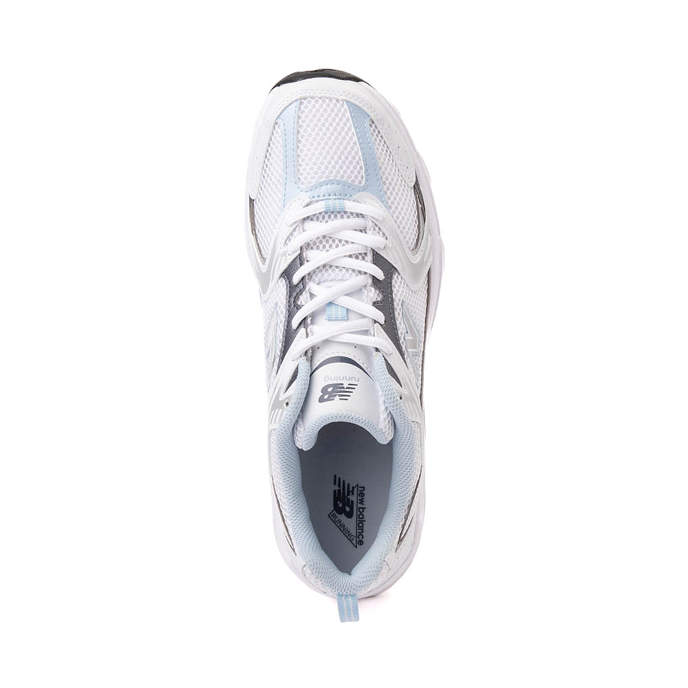 New Balance 530 Athletic Shoe - White / Dark Arctic Gray / Chrome Blue ...