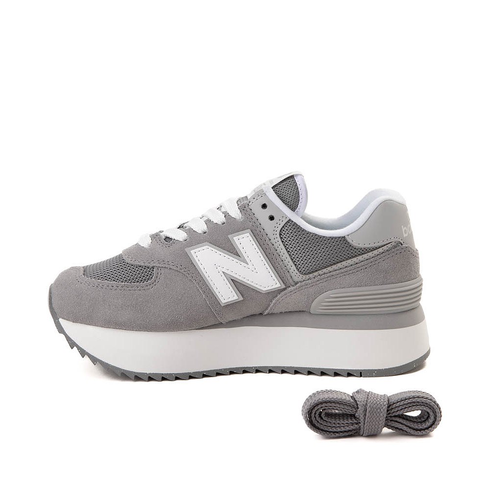 Womens New Balance 574+ Athletic Shoe - Shadow Grey