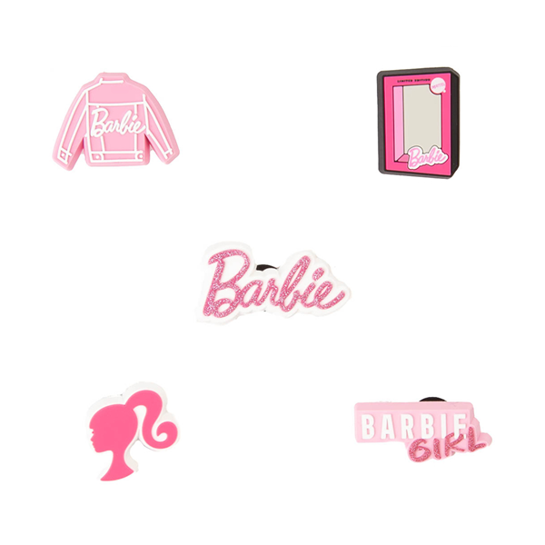 alternate view Barbie™ x Crocs Jibbitz™ Shoe Charms 5 Pack - Pink / MulticolorALT1