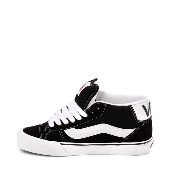 alternate view Vans Knu Mid Skate Shoe - Black / True WhiteALT1