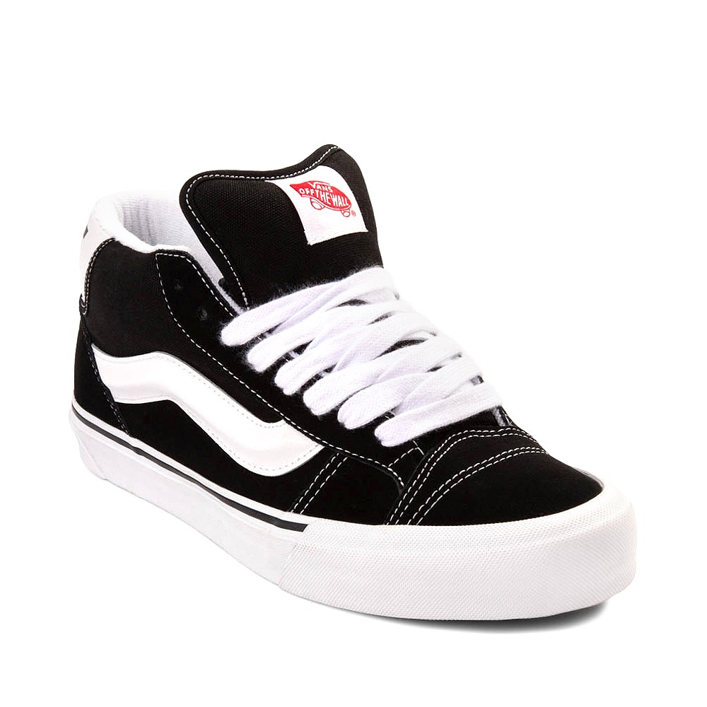 Vans Knu Mid Skate Shoe - Black / True White | Journeys