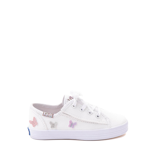 Keds Kickstart Sneaker - Baby / Toddler White Glitter Butterfly