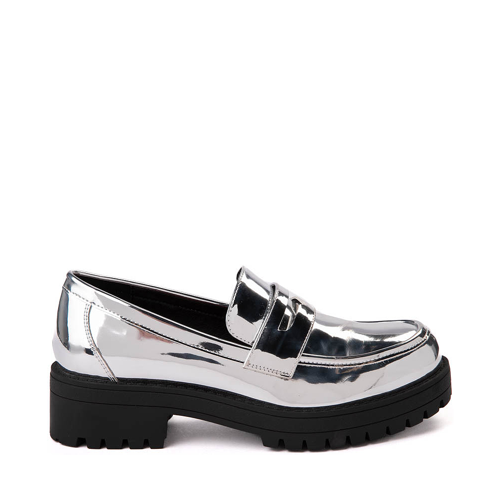 Womens Dirty Laundry Voidz Metallic Loafer - Silver