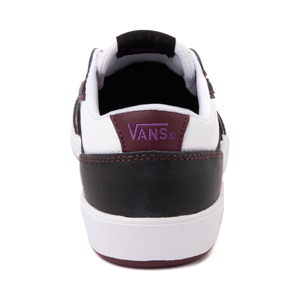 alternate view Vans Lowland ComfyCush® Skate Shoe - White / Black / CherryALT4