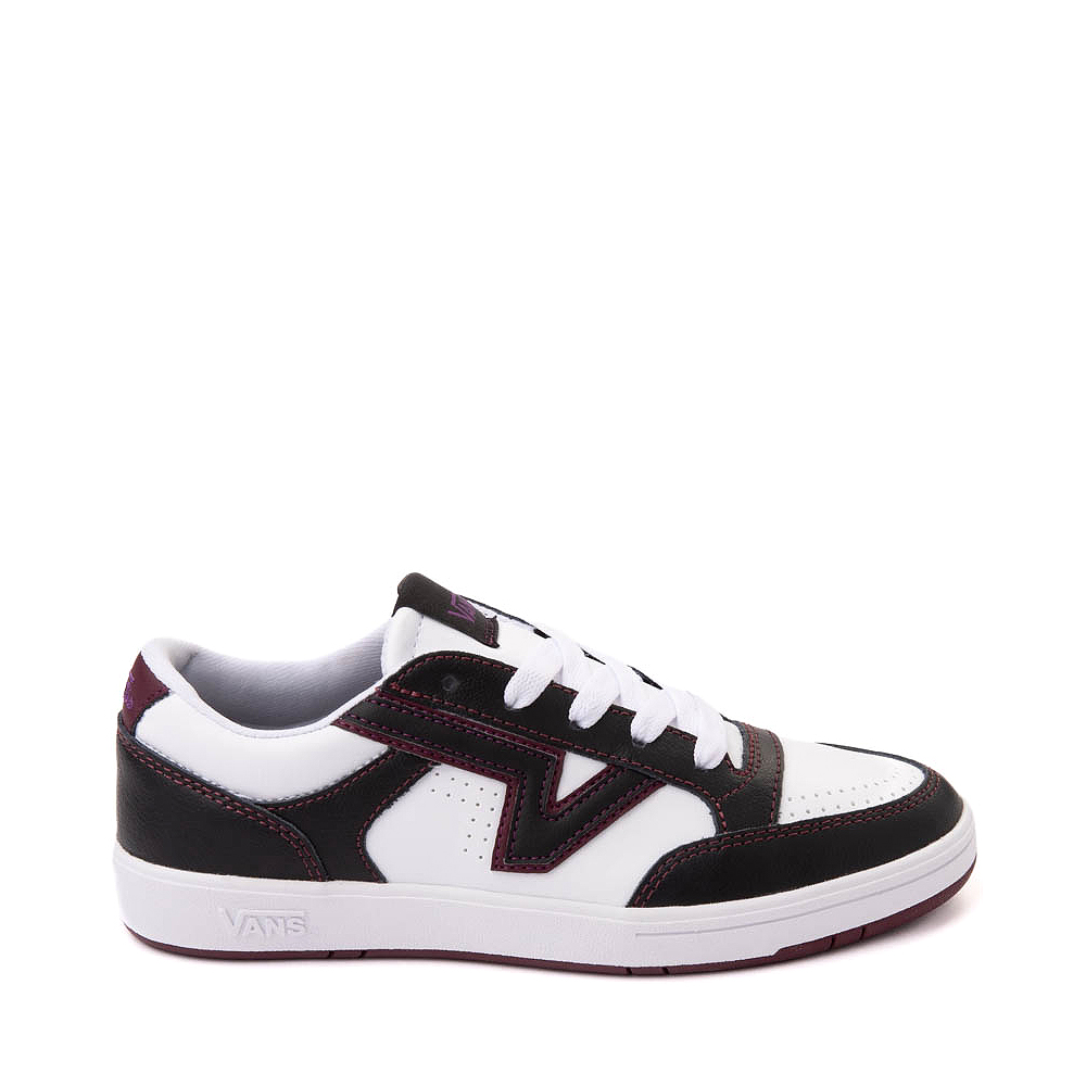 Vans Lowland ComfyCush&reg; Skate Shoe - White / Black / Cherry