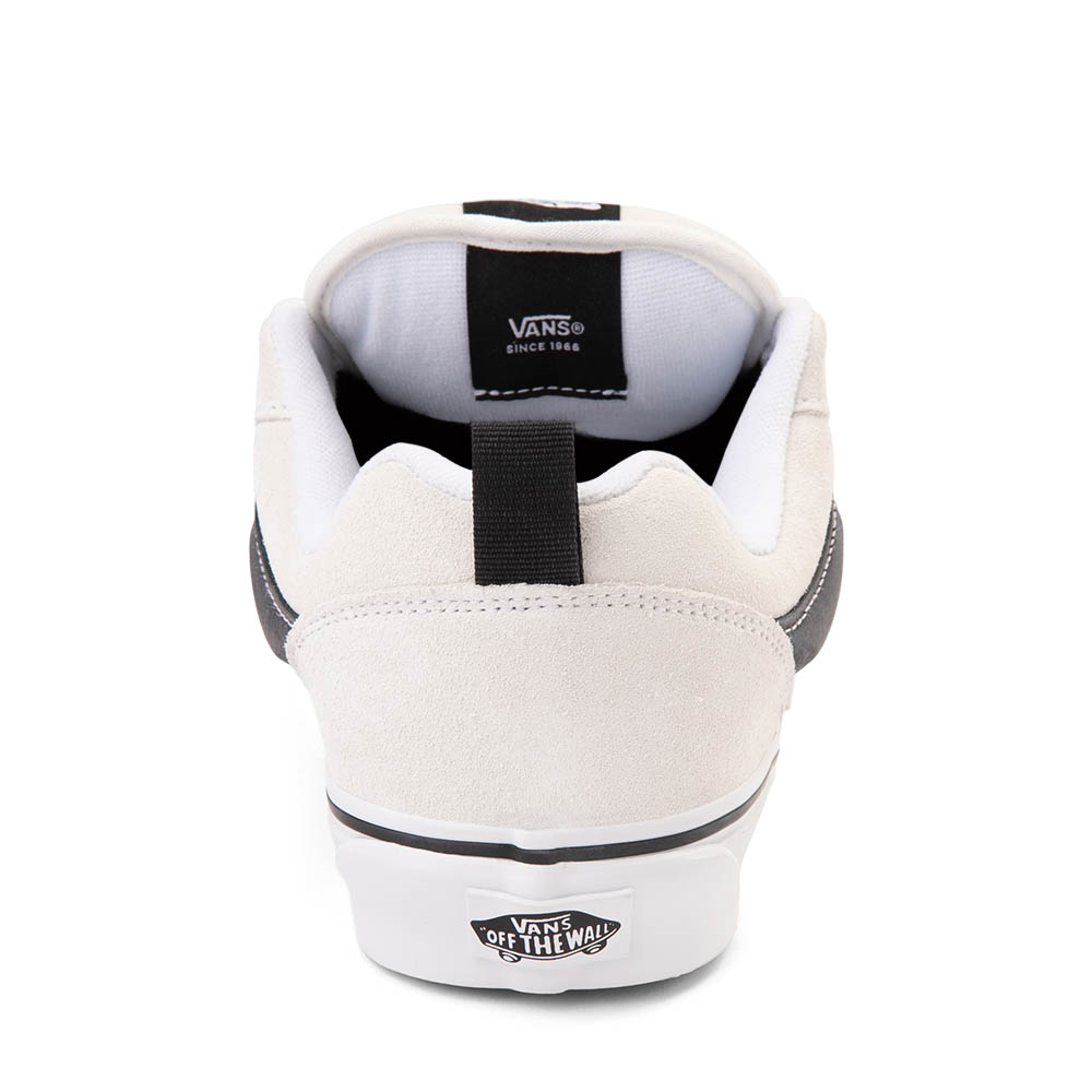 Vans Knu Skool Skate Shoe - White / Black | Journeys