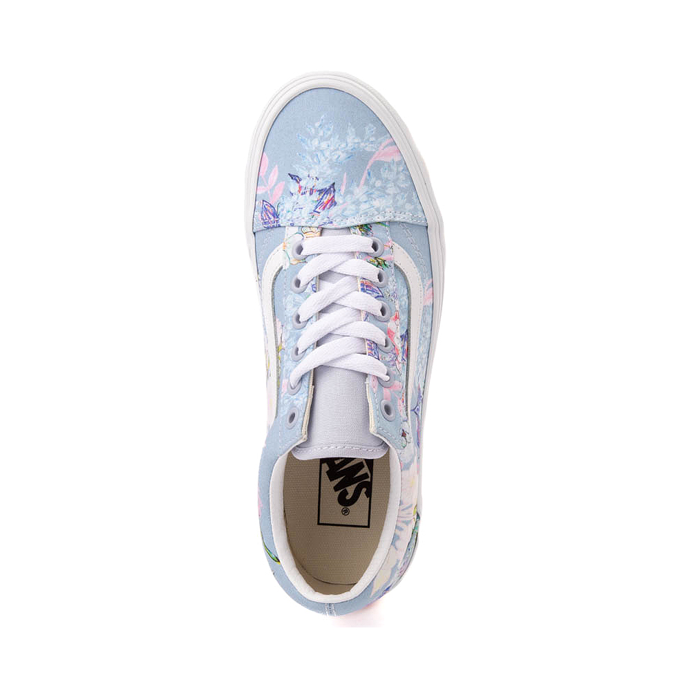 スニーカー ^VANS^ Old School Floral VN000CT8NX01 Vans Old Skool Vintage Floral White Skate Shoes | Zumiez