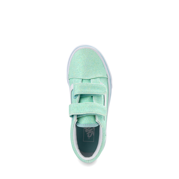 Vans Old Skool V Glitter Skate Shoe - Little Kid - Mint