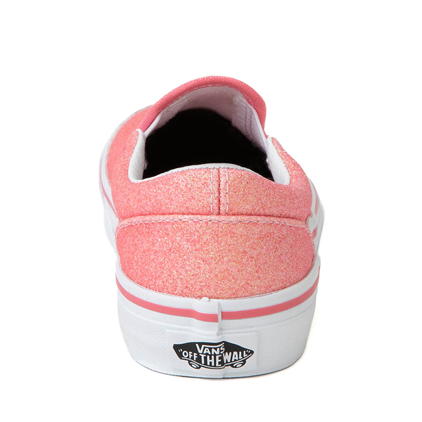 alternate view Vans Slip-On Skate Shoe - Little Kid - Glitter PinkALT4