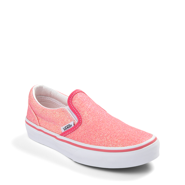 Vans Slip-On Skate Shoe - Little Kid - Glitter Pink | Journeys