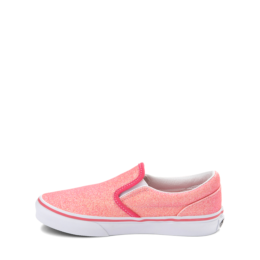 Vans Slip-On Skate Shoe - Little Kid - Glitter Pink | Journeys