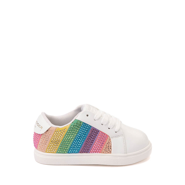 Kurt Geiger Mini Lane Crystal Stripe Sneaker - Baby / Toddler White Rainbow