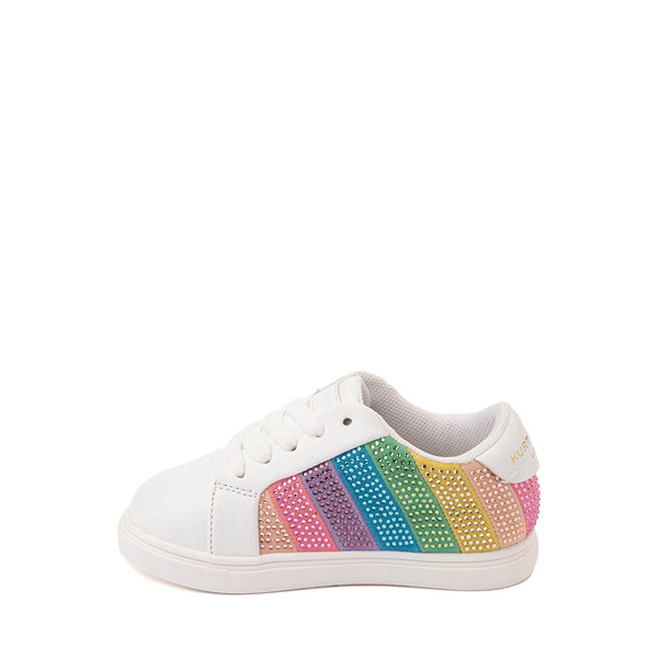 Kurt Geiger Mini Lane Crystal Stripe Sneaker - Baby / Toddler White Rainbow