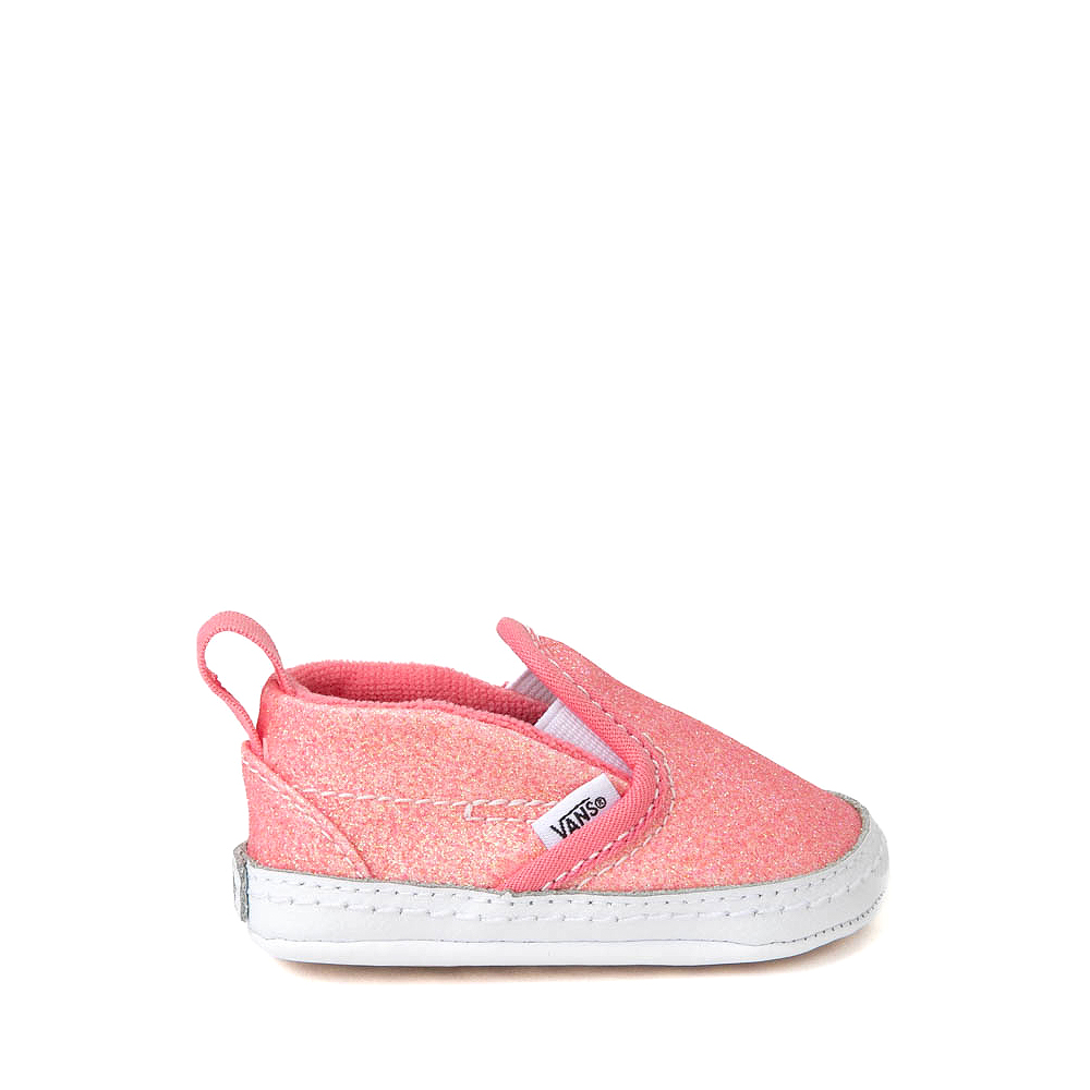 Vans Slip-On V Crib Shoe - Baby - Glitter Pink