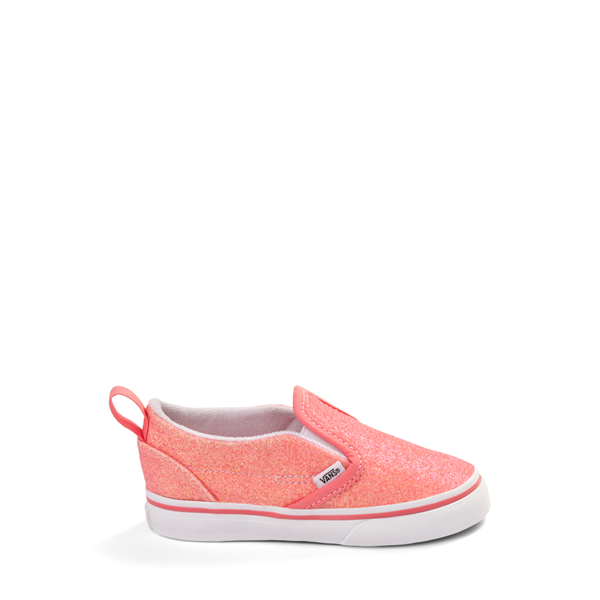 Vans Slip-On V Skate Shoe - Baby / Toddler - Glitter Pink