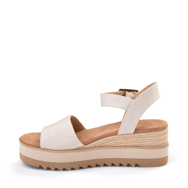 Womens TOMS Diana Wedge Sandal - Natural | Journeys